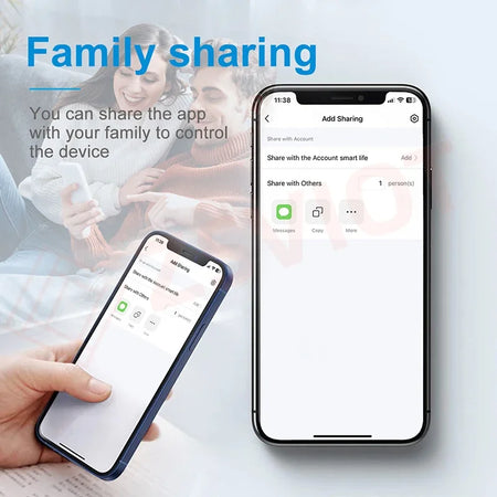 Tuya Zigbee 4 Gang Weather Display Switch &ndash; Time Display
