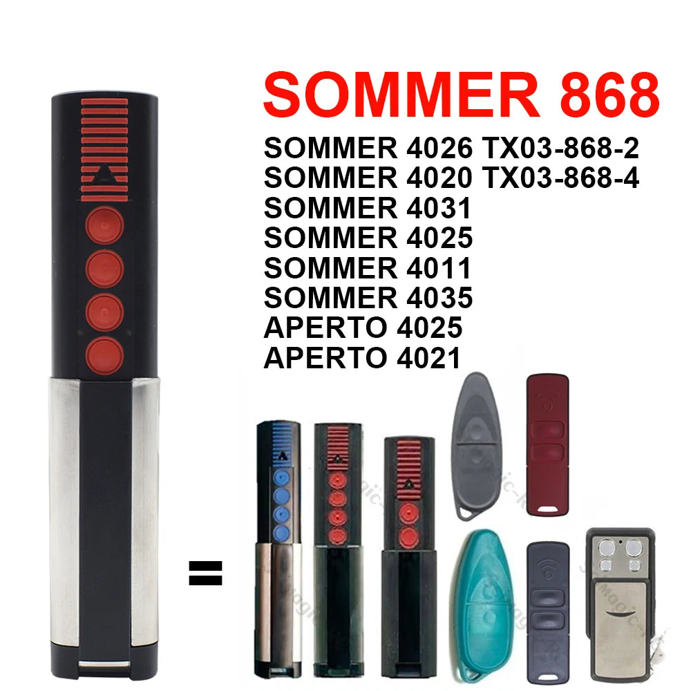 SOMMER 4020 4026 TX03-868-4 Remote Control - Rolling Code 868MHz