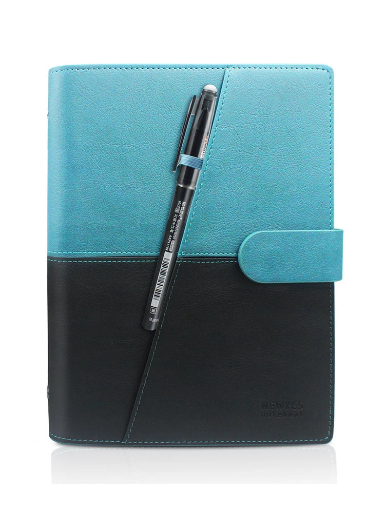 Reusable Notebook with Cloud Storage - Erasable, Waterproof, Smart Diary in A4/A5/A6 PU-A5 Green-Black