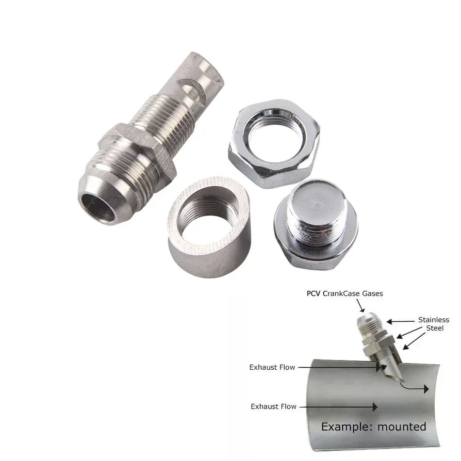 Edelstahl-Auspuff-Vakuumkit mit Auffangbehälter und E-VAC-Abschäumer-Kit