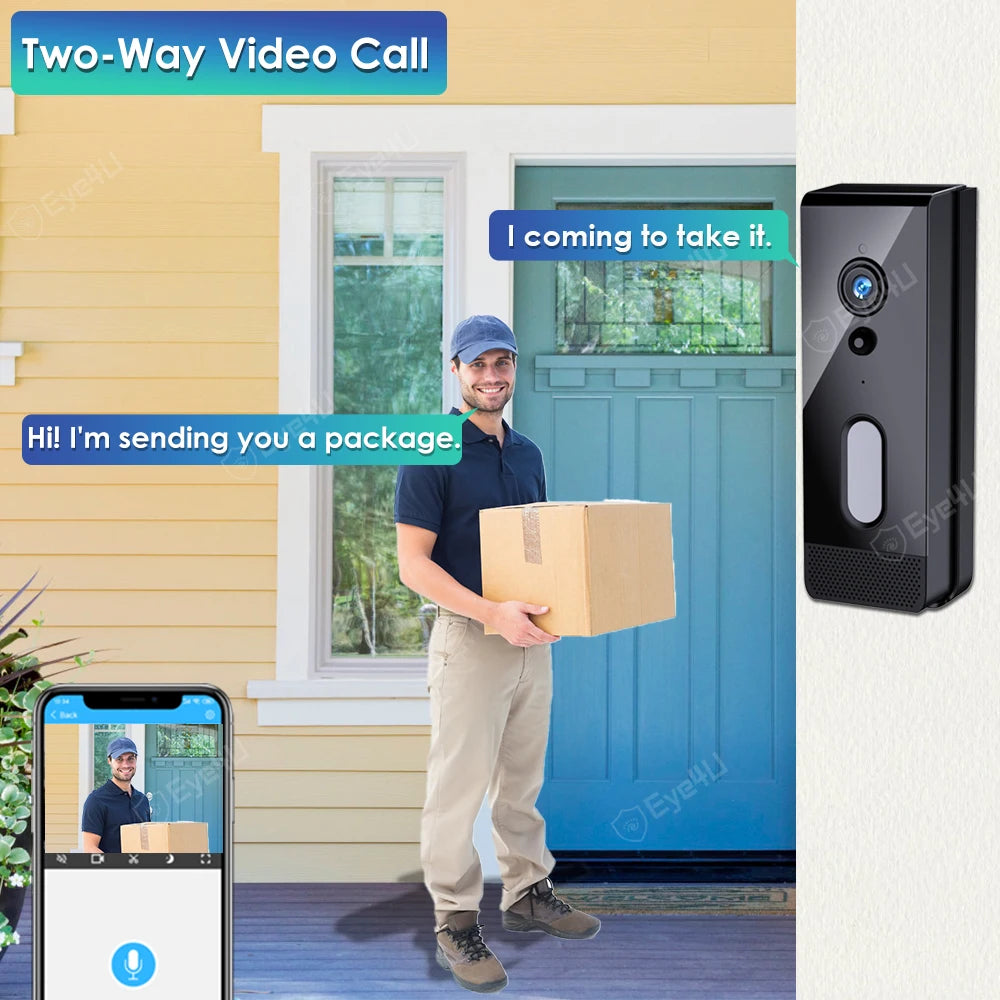 Tuya Smart Home Doorbell Camera &ndash; 1080P HD Video Intercom