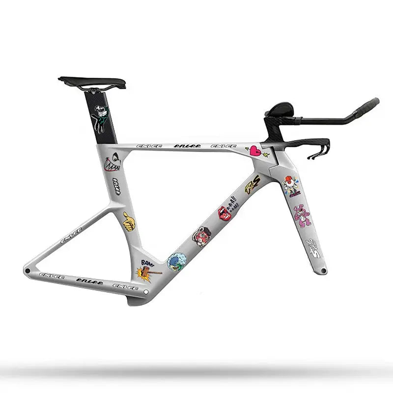 ENLEE bike decals perfect for frames and helmets scratch-proof removable protective stickers ideal for road and mountain bikes by InterCyprus Trading Ltd