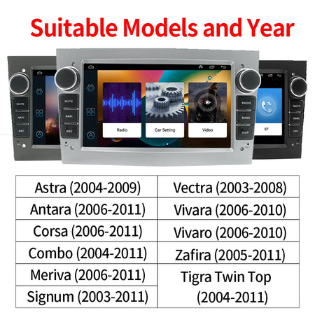 7inch Car Radio For Opel &ndash; Wireless CarPlay Android Auto