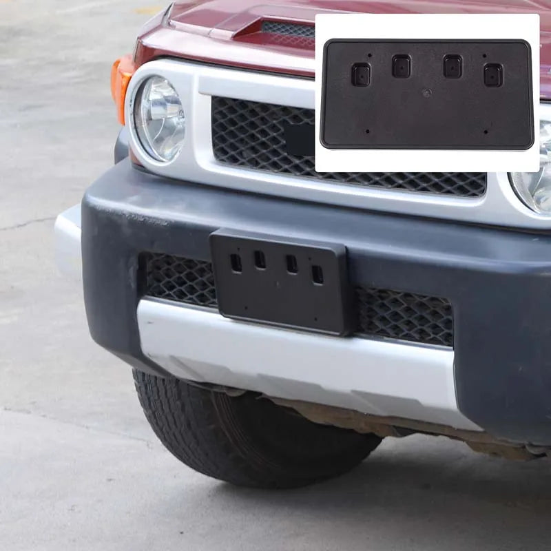 ABS μαύρη μπροστινή προφυλακτήρα βάση πινακίδας για FJ Cruiser