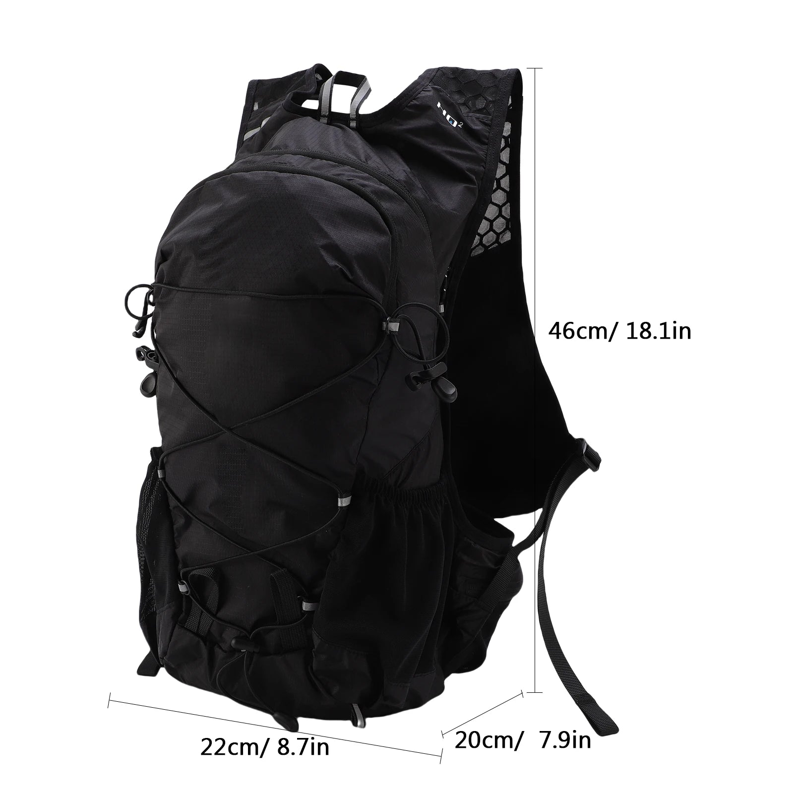 LIXADA 20L Hydration Backpack - Breathable Comfort Straps black color