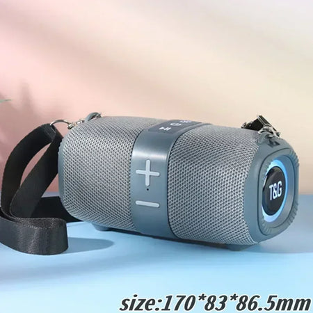 TG667 Outdoor Portable Dual Bluetooth Speaker with RGB and Subwoofer grey