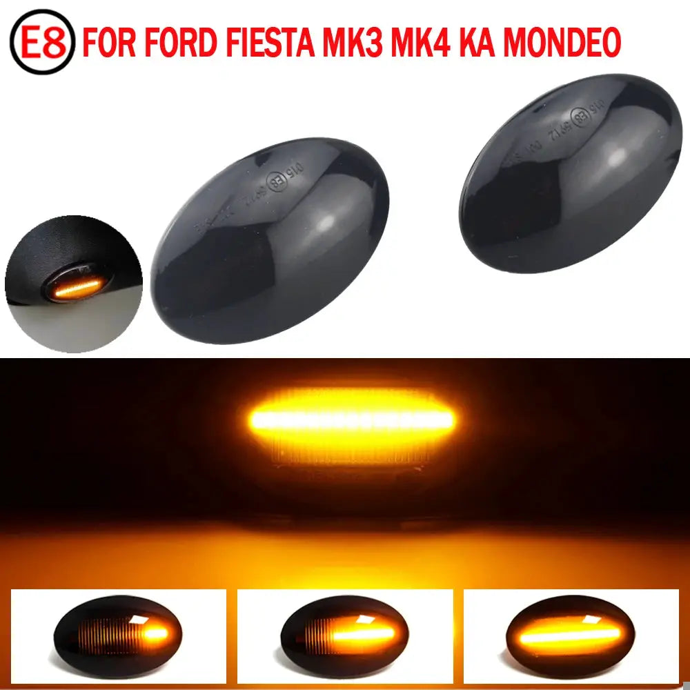 LED Dynamic Side Marker Turn Signal Blinker Flowing Water Flashing Light For Ford Fiesta MK4 MK5 Mondeo MK1 Explorer 2 Transit by InterCyprus Trading Ltd