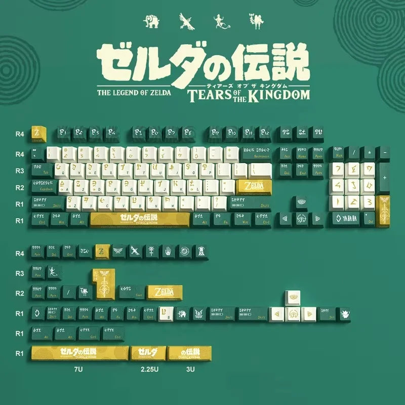 New Titan Nation Zelda Tear Keycap 150 PBT &ndash; High Height
