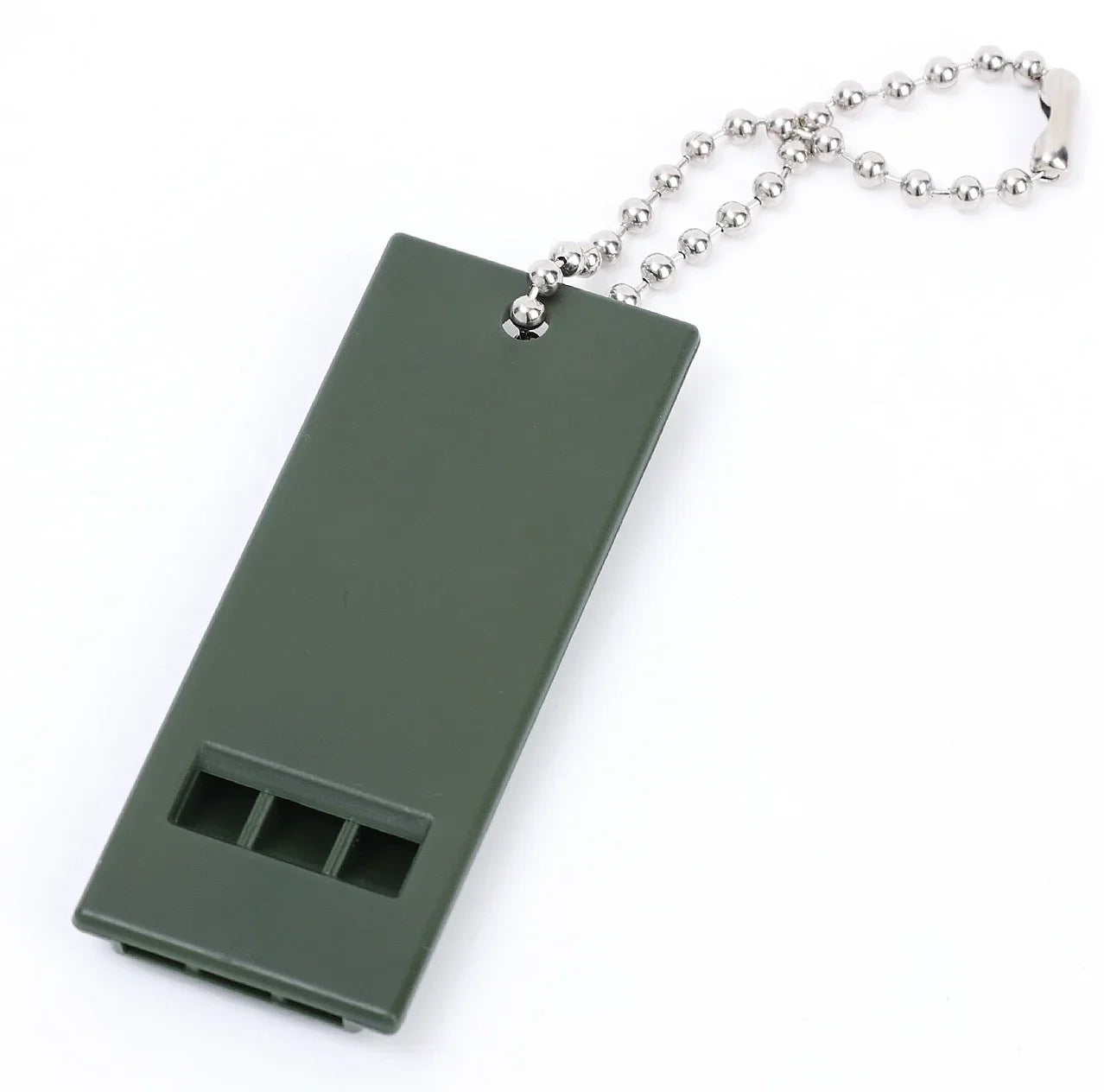 3-Frequency High Decibel Survival Whistle for Camping and Hiking Green