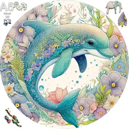 A3 A5 Size Wooden Animal Puzzle - 3D Family Party Gift