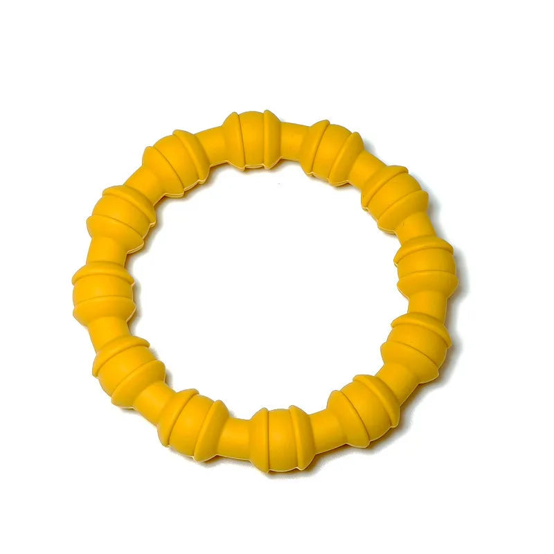 NoEnName Null Baby Silicone Teether &ndash; Safe and Non-Toxic Design yellow