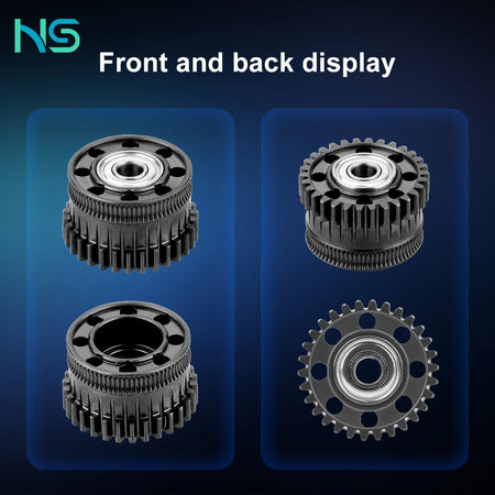 Creality K2 Plus Extruder Gear Kit &ndash; Nickel DLC Coated