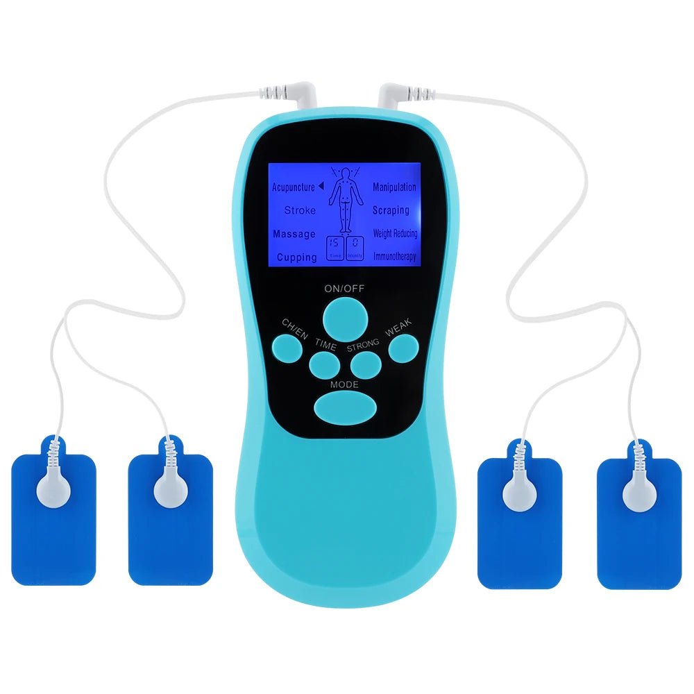 Hmeily EMS8 - Eight Modes TENS Unit For Physiotherapy Blue Set