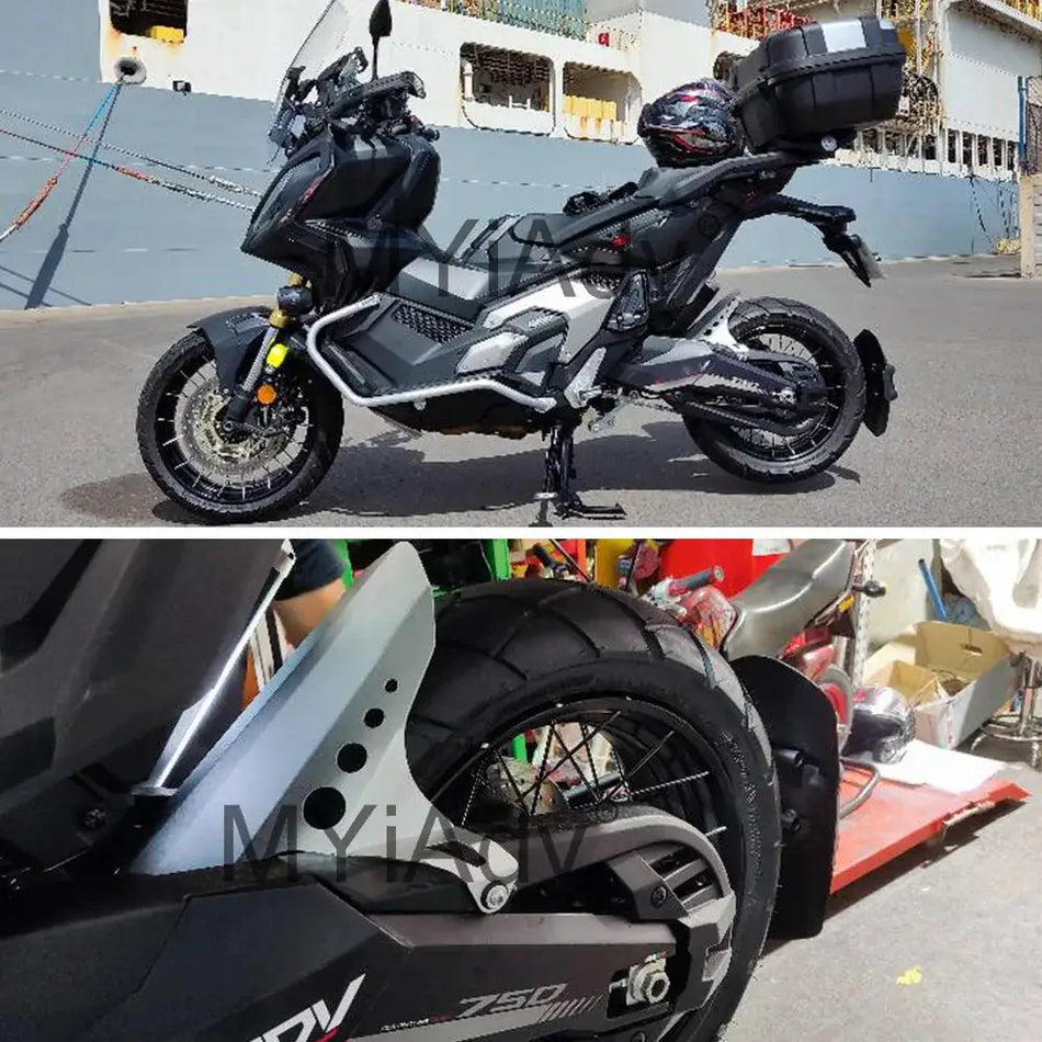 Motorcycle Rear Fender Mudguard For Honda X-ADV 750 XADV750 2017-2021 For Forza NSS750 Mud Splash Guard Protector Wheel Hugger by InterCyprus Trading Ltd