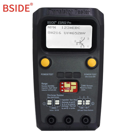 BSIDE ESR02 PRO Tester &ndash; ESR Meter for SMD Components ESR02PRO(Black) / CHINA
