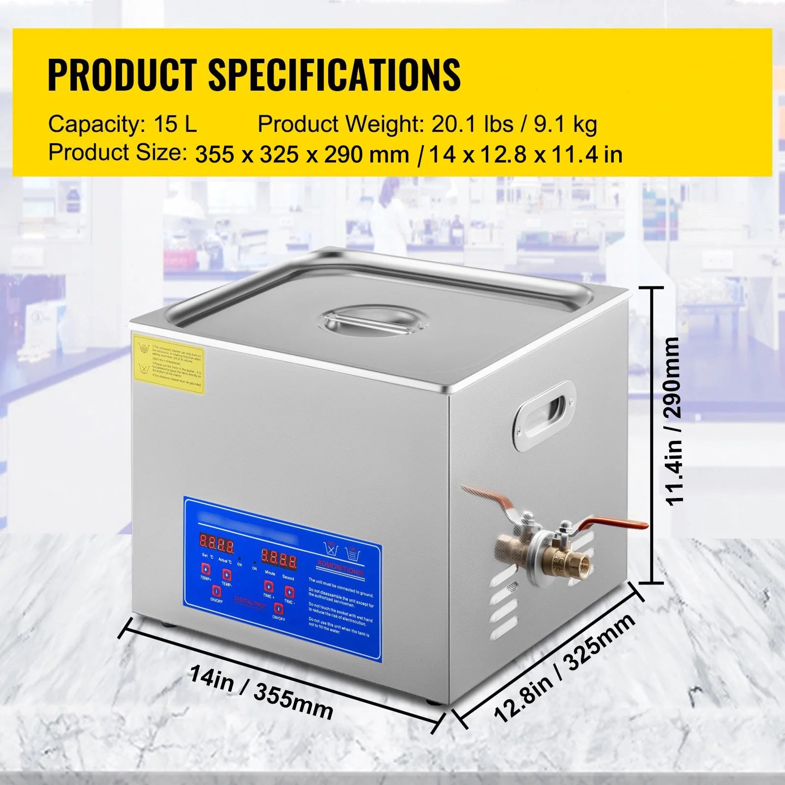 SucceBuy Ultrasonic Cleaner &ndash; Portable Heated Dish Washing