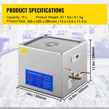 SucceBuy Ultrasonic Cleaner &ndash; Portable Heated Dish Washing