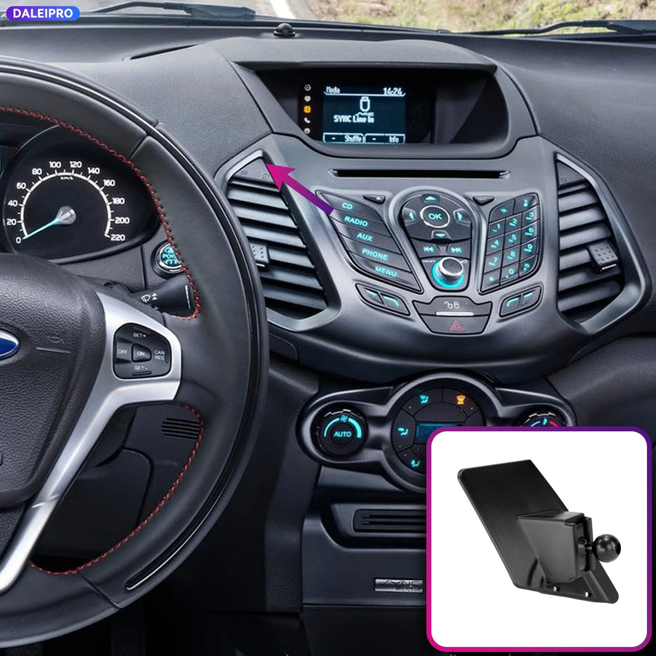 Auto telefonihoidja alus ABS 66W laadimisega Ford EcoSport 2013-2017 jaoks