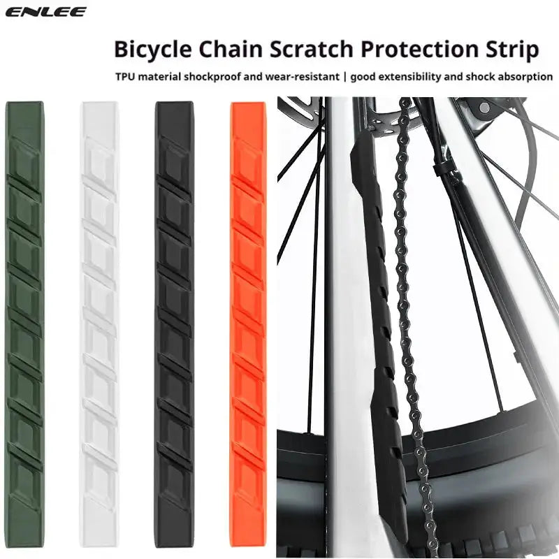 ENLEE Bicycle Chain Protector Road And Mountain Bike TPU Frame Chain Anti-Scratch And Wear-Resistant Strip by InterCyprus Trading Ltd