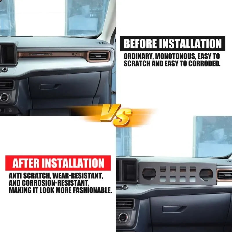 Revestimento Interior Preto em Liga de Alumínio para Ford Maverick