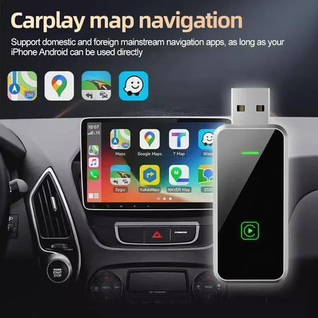 2025 2-in-1 Wireless Android Auto &amp; Apple CarPlay Dongle for Suzuki Ignis - Seamless Plug and Play Car Accessory