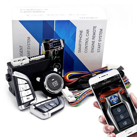 Kirbin Remote Start Engine Ignition Autostart Kit Universal Car Alarm Keyless Entry One Button Start Stop System Car Accessories by InterCyprus Trading Ltd