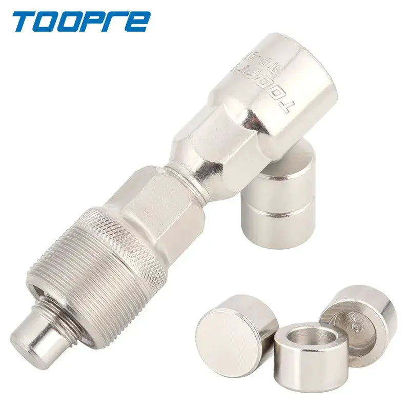 New TOOPRE Bicycle Disc Puller Disassembly Tool, Mountain Bike Square Hole Flower Key, Central Axis Disc Maintenance Tool by InterCyprus Trading Ltd