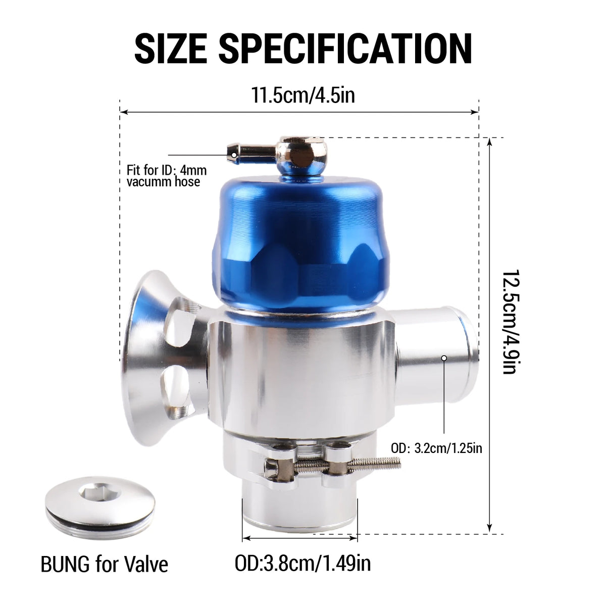 CNC Aluminum Dual Port Blow Off Valve for Mitsubishi Evo 8 9 X by InterCyprus Trading Ltd