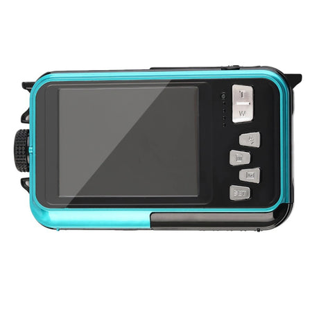 Underwater Camera HD 48MP &ndash; Dual Screen Waterproof Video Recorder Blue