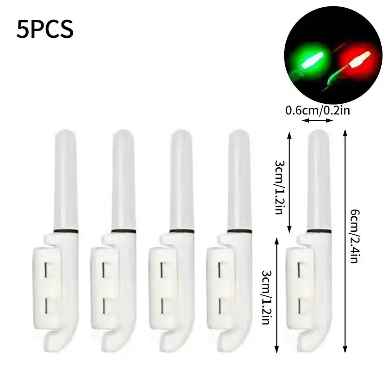 5Pc USB Charge LED Bite Alarm Fishing Light Stick CR425 Kit Two color