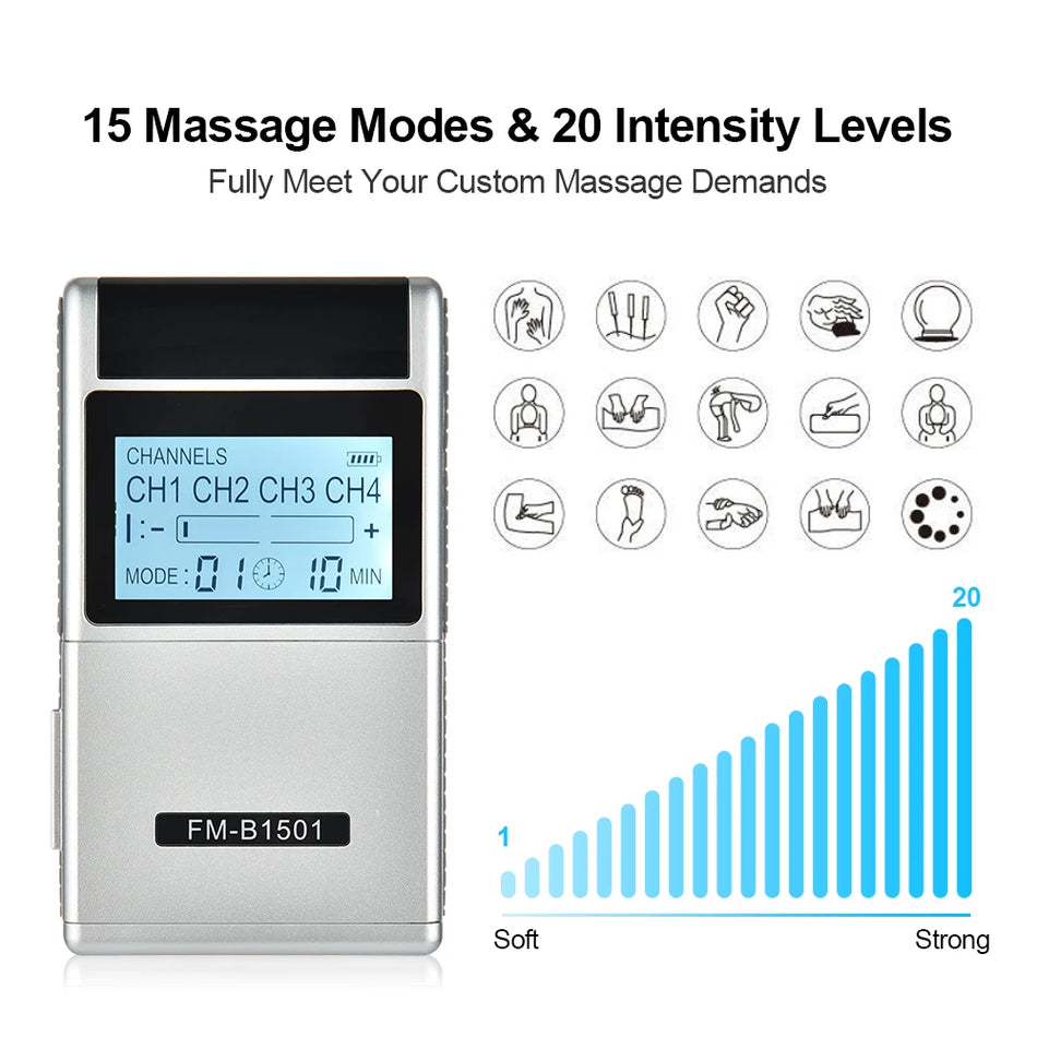 15 Modes EMS Electric Muscle Stimulator &ndash; Full Body Massager
