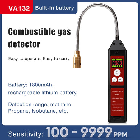 LD610 Gas Leak Detector &ndash; Accurate Measurement Range 100-9999ppm LD610
