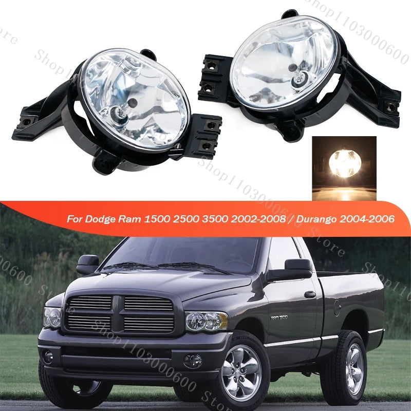 Front Fog Lamp Assembly For Dodge Ram 1500 2500 3500 Durango