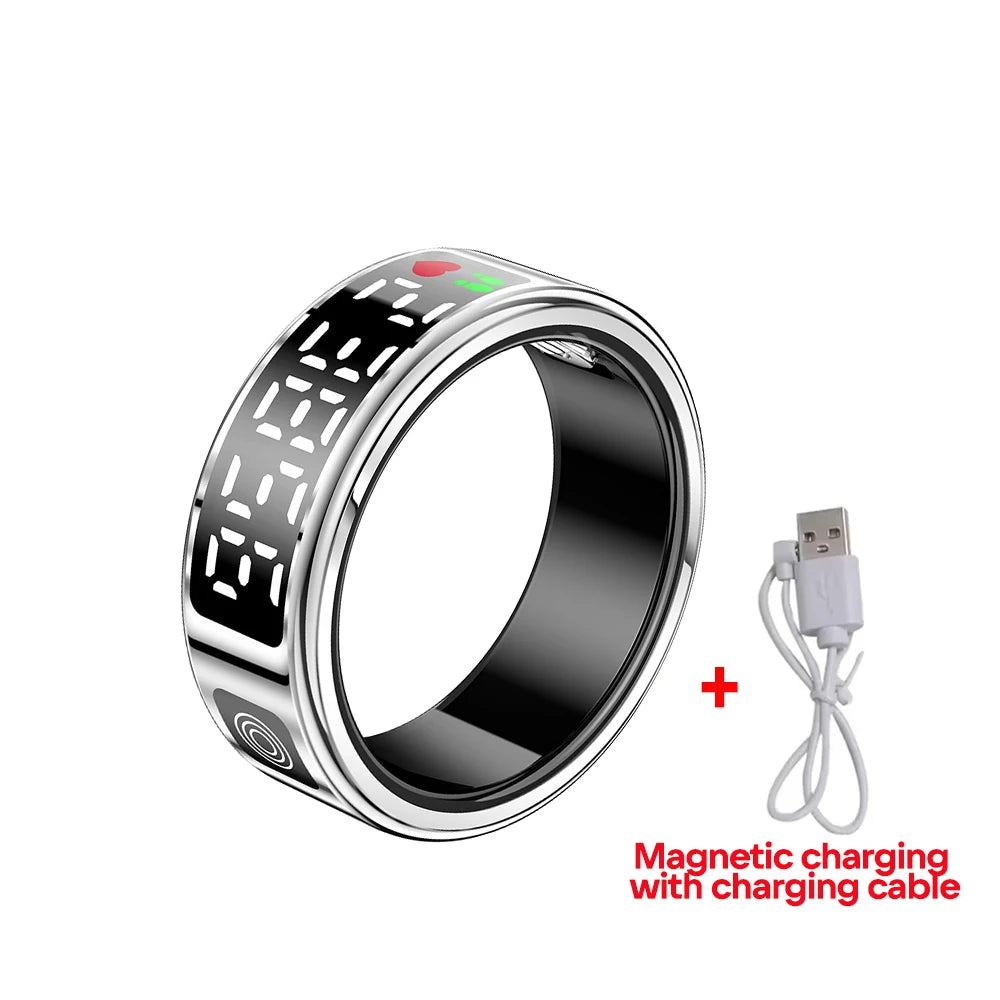 2025 SR08 Smart Ring with LED Display