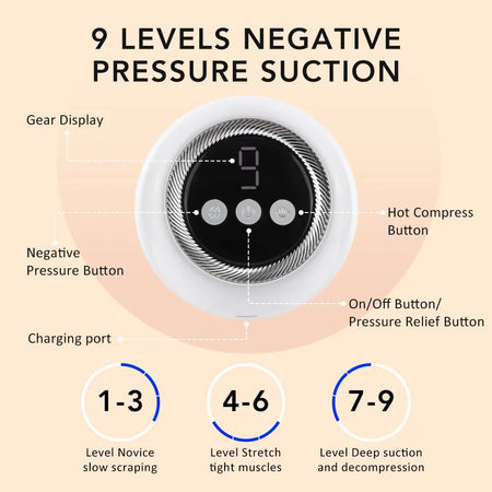 Hailicare 9 Levels Cupping Massager &ndash; Red Light Therapy