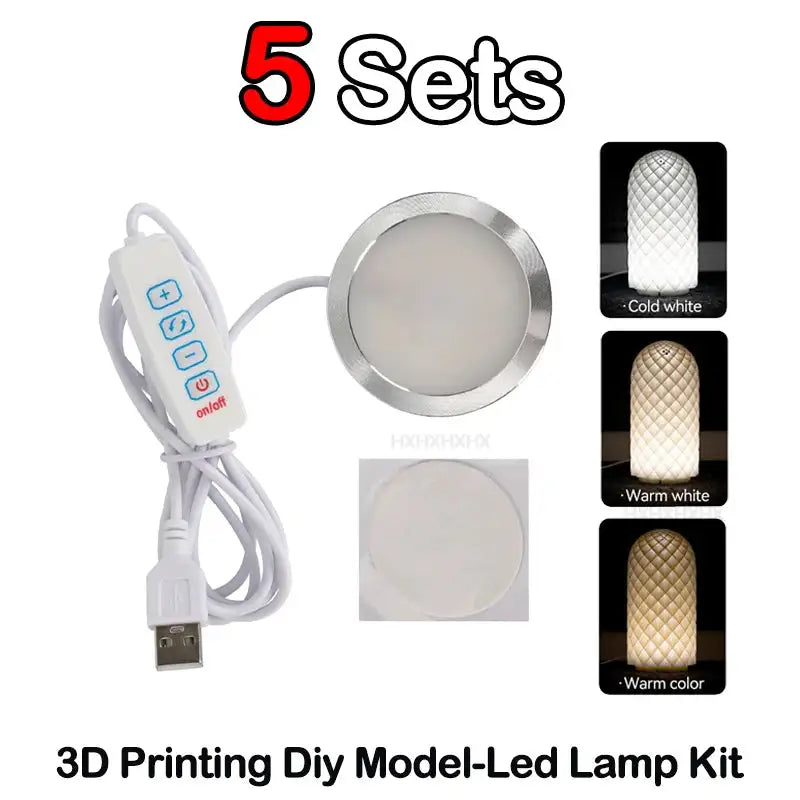 Bambu Lab LED Lamp Kit 001 Hardware For 3D Printing Parts 5 Sets Led Lamp Kit
