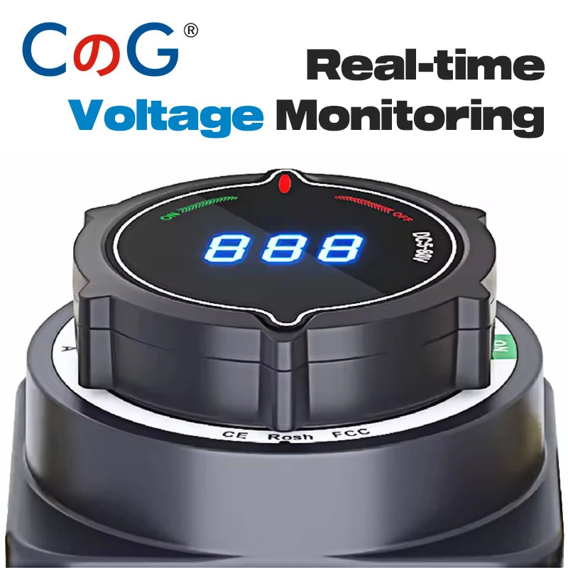 CG Digital Battery Disconnect Switch with Voltmeter for 5-80VDC Systems