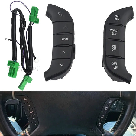 Steering Wheel Audio Control Switches Button For Toyota Mitsubishi Montero Pajero IV V93 V97 8701A383 8602A045 8602A006 by InterCyprus Trading Ltd