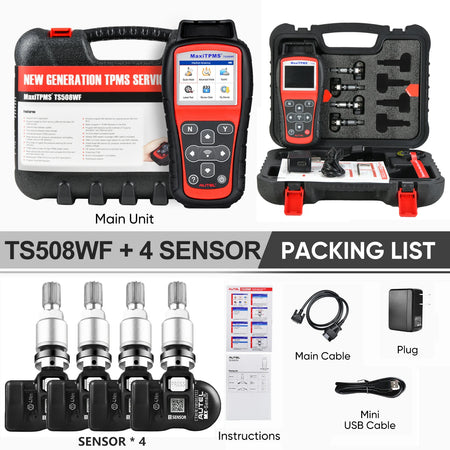 Autel MaxiTPMS TS508 TS508WF Tool &ndash; MX-Sensor Programmer TS508 Wi-Fi 4 Sensor / UNITED KINGDOM / Multi-languages
