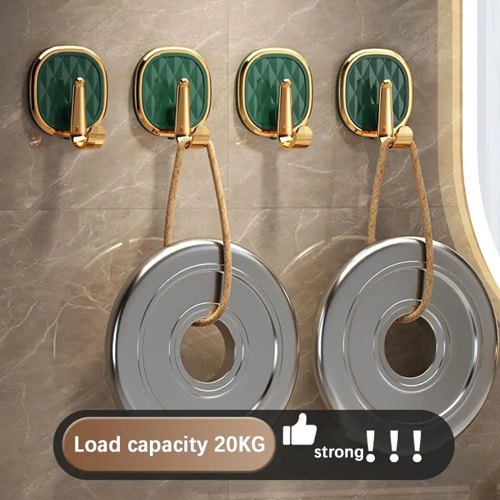 Luxury Punch-Free Wall Hooks &ndash; Strong Sticky Design for Easy Installation