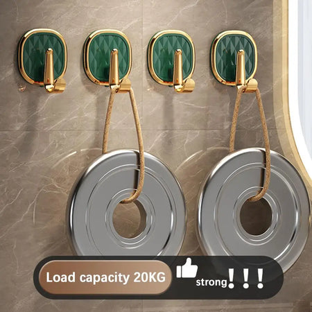 Luxury Punch-Free Wall Hooks &ndash; Strong Sticky Design for Easy Installation