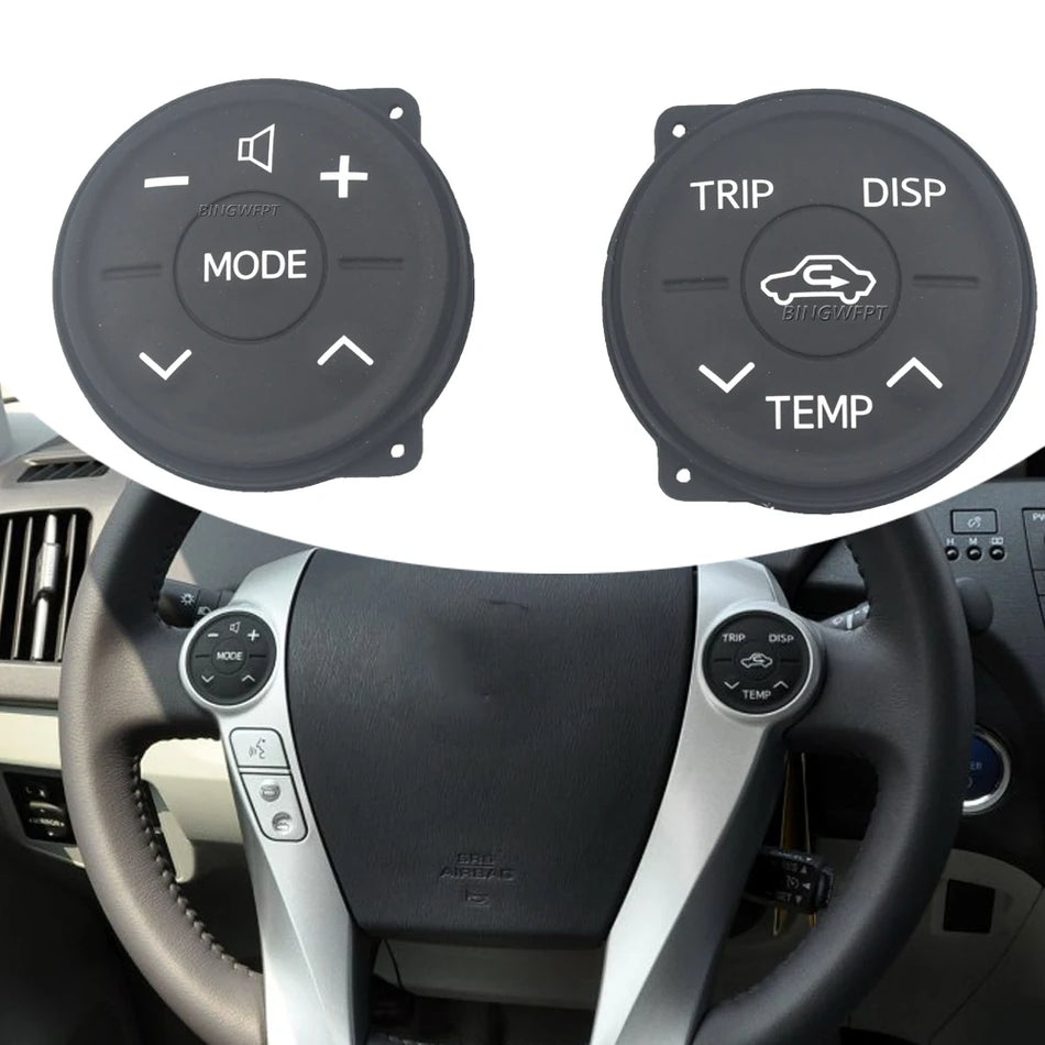 Panou de control cu comutator pentru volan din cauciuc pentru Toyota Prius XW30 ZWV30L