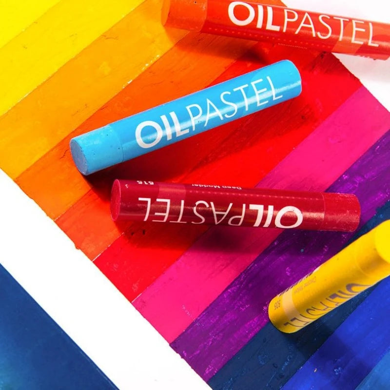 Artist Oil Pastel Set 50 Colors &ndash; Round Washable Sticks