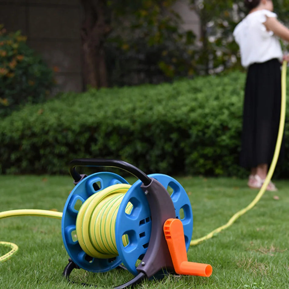 Garden Water Pipe Reel Cart &ndash; Portable Hose Reel Organizer