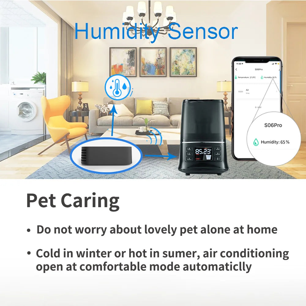 Tuya WiFi IR Remote Control with Temperature and Humidity Sensor for Smart Home