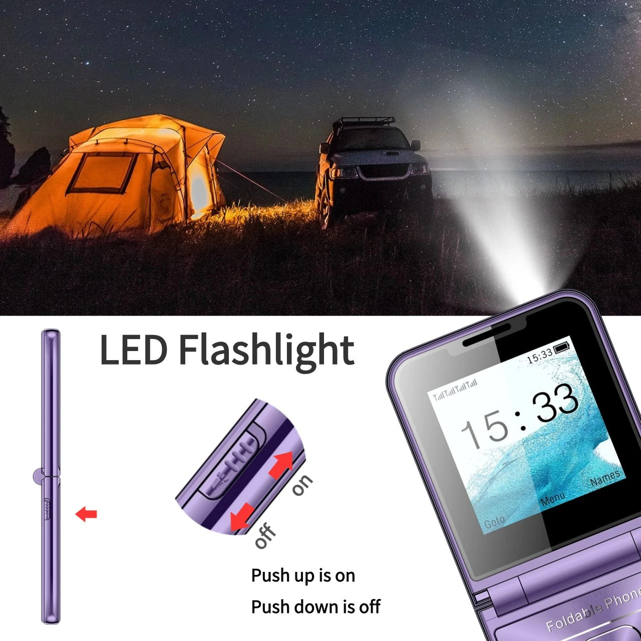 Beauty Foldable Pocket Mobile Phone &ndash; 4 Sim Card Support