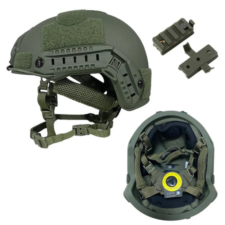 Wendy Ballistic ACH High Cut Helmet &ndash; Ultra Lightweight Green-Wendy