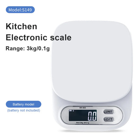 WH-B33/B35 Digital Kitchen Scale - High Precision 0.1g 3kg 0.1g Battery