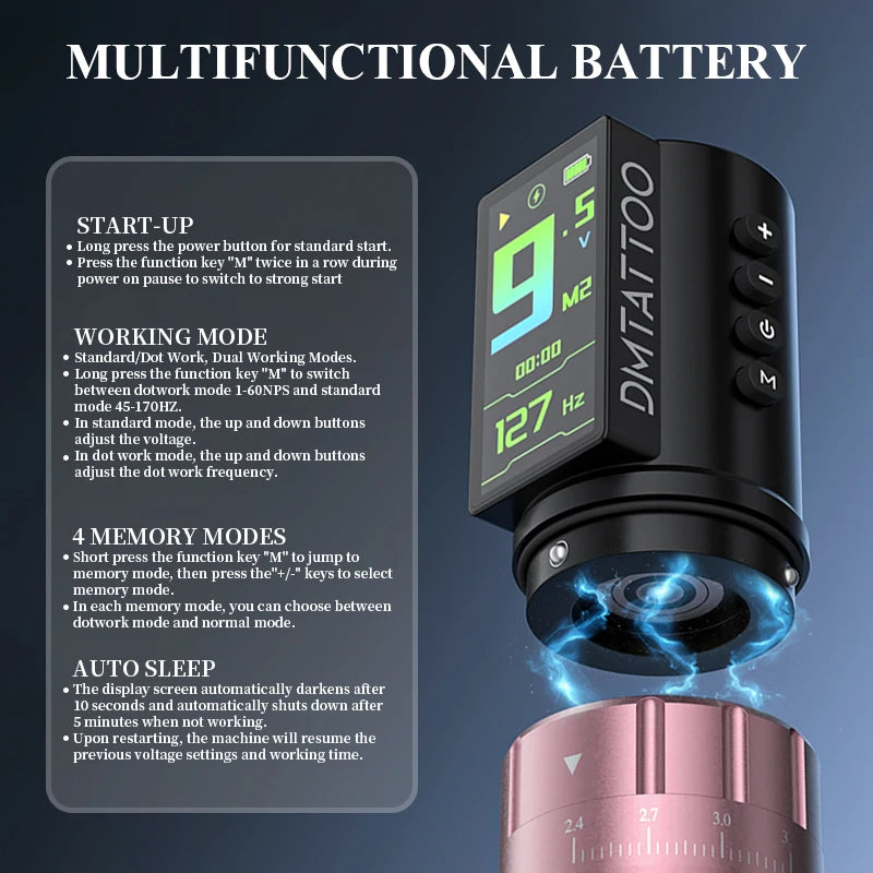 DM Venom Adjustable Stroke Tattoo Machine &ndash; Compact