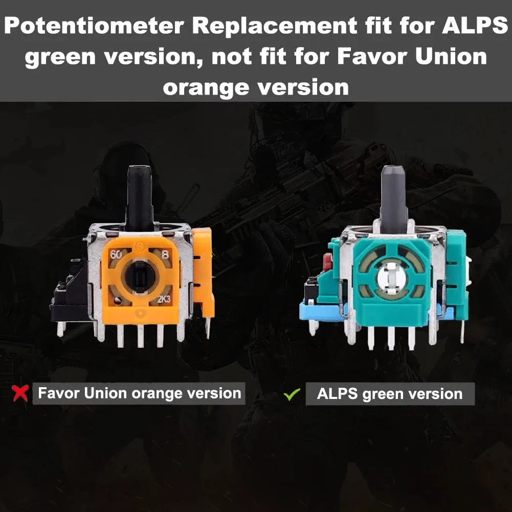 Replacement 3D Analog Joysticks for PS5 DualSense Controller with Repair Kit